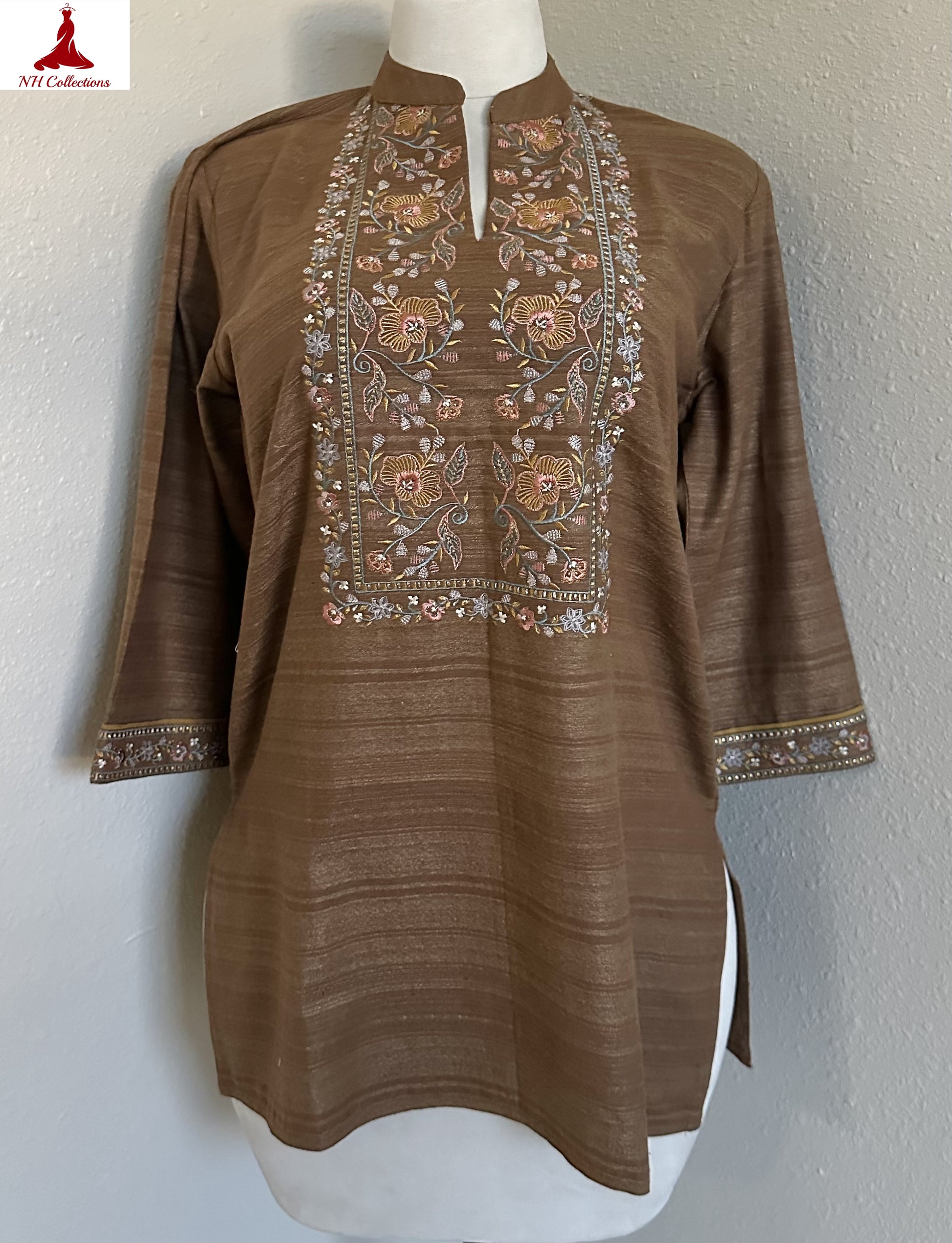 women brown kurta