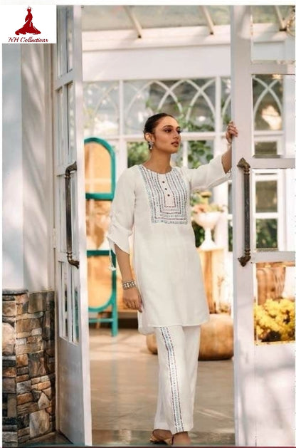 Women's off-white luxury kurta