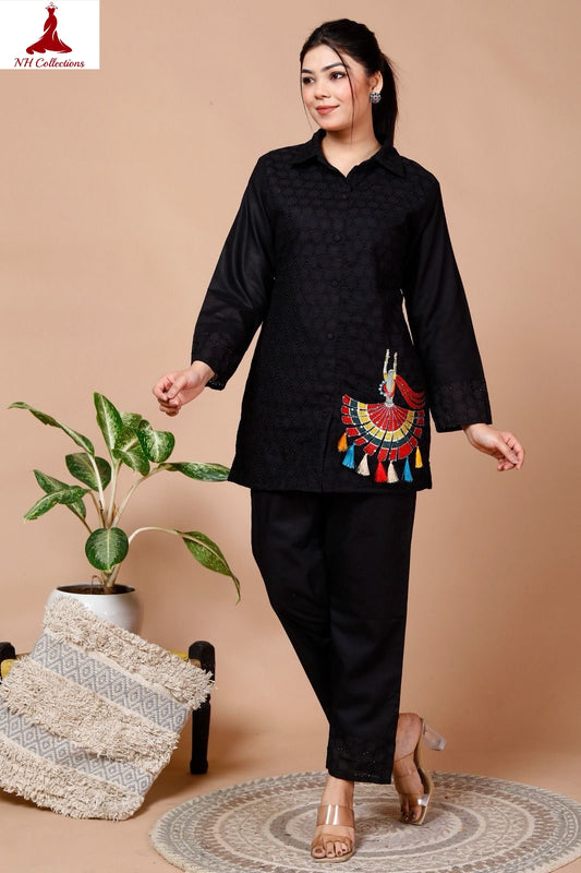 black hakooba co-ord set