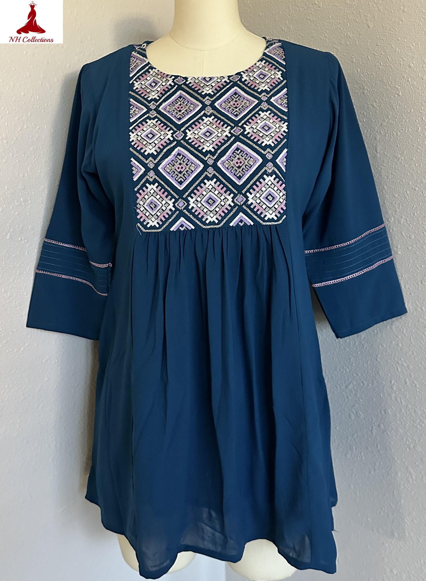 teal blue casual kurta