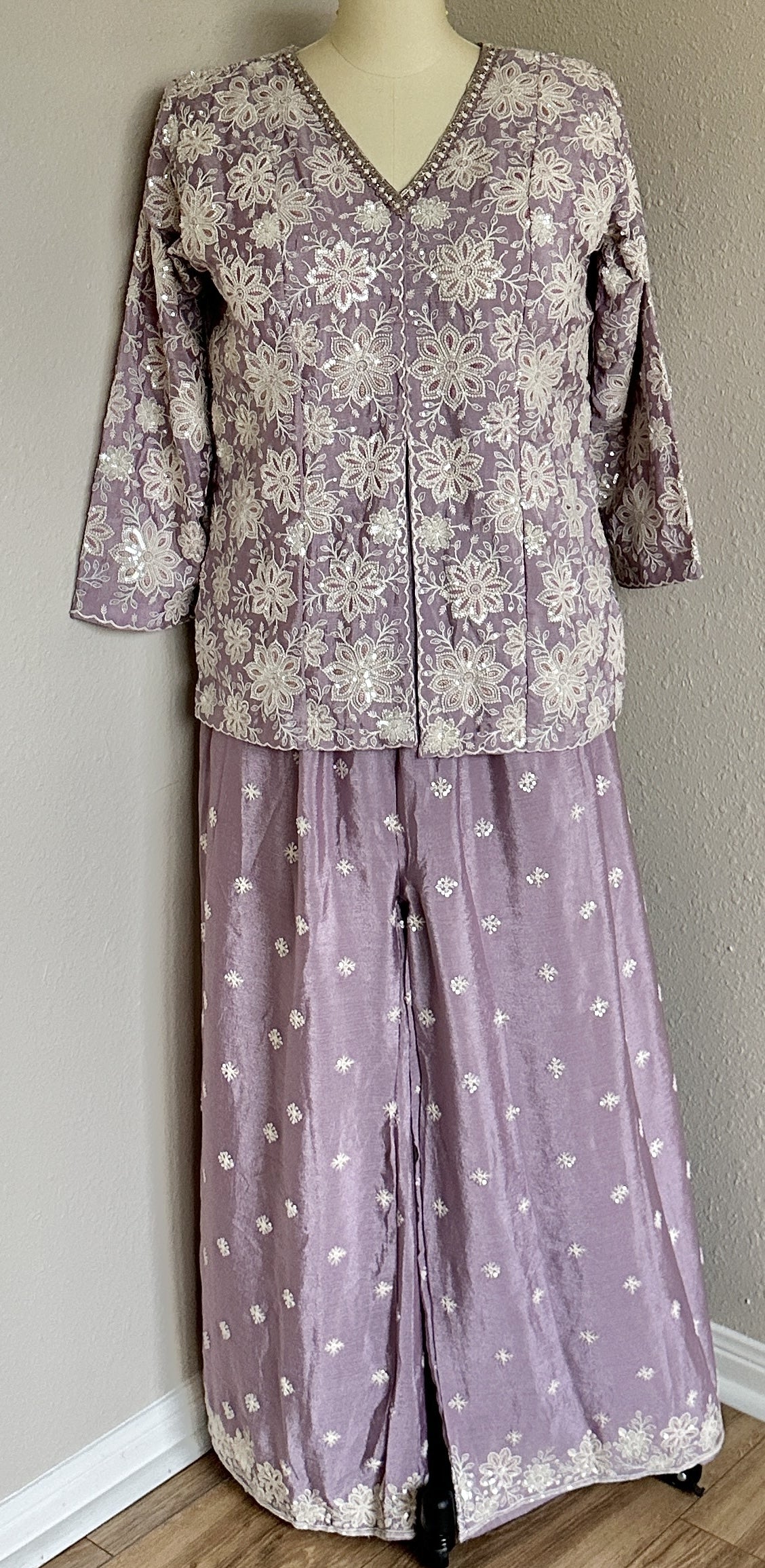 Women's lilac pallazo set in 2XL