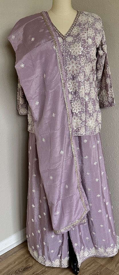 Women's lilac pallazo set in 2XL