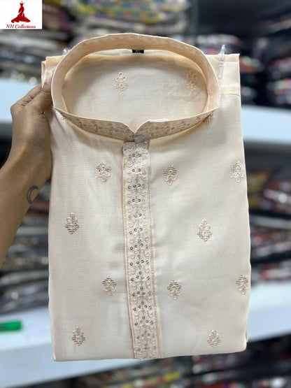 soft silk kurta