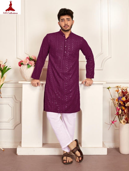 Men's chicken work kurta in XL & 2 XL