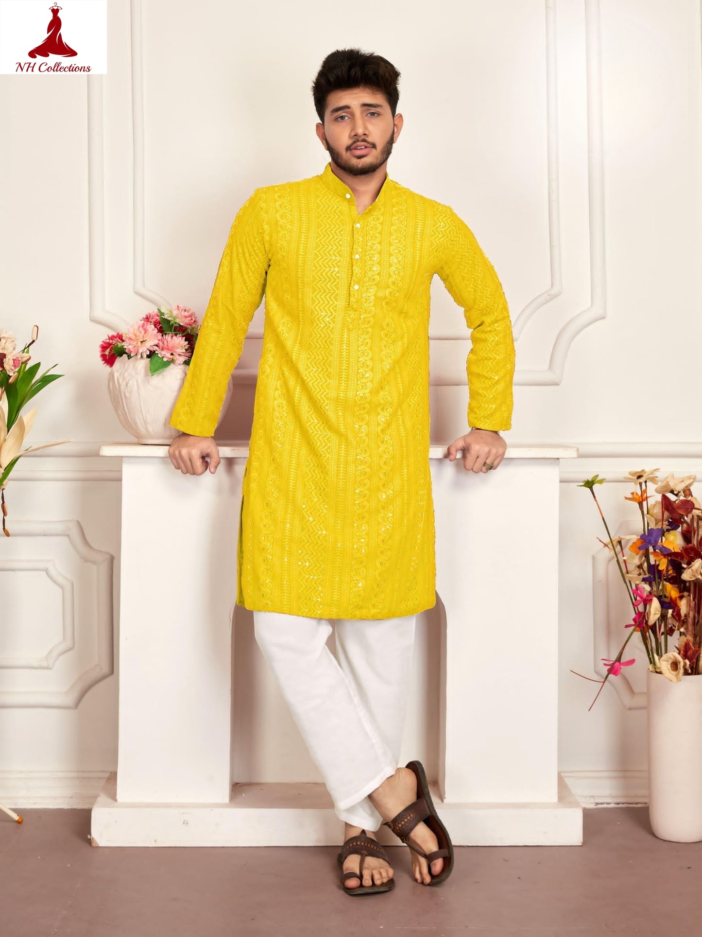 Men's chicken work kurta in XL & 2 XL