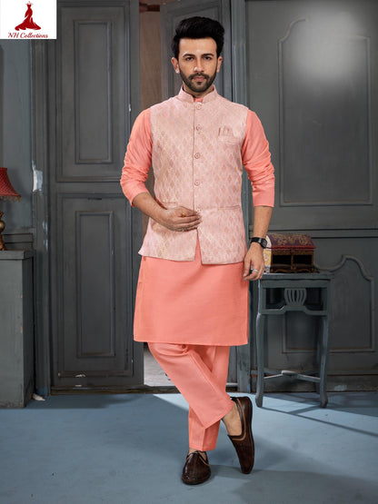 Men's Banglori Silk Kurta Set in 2XL