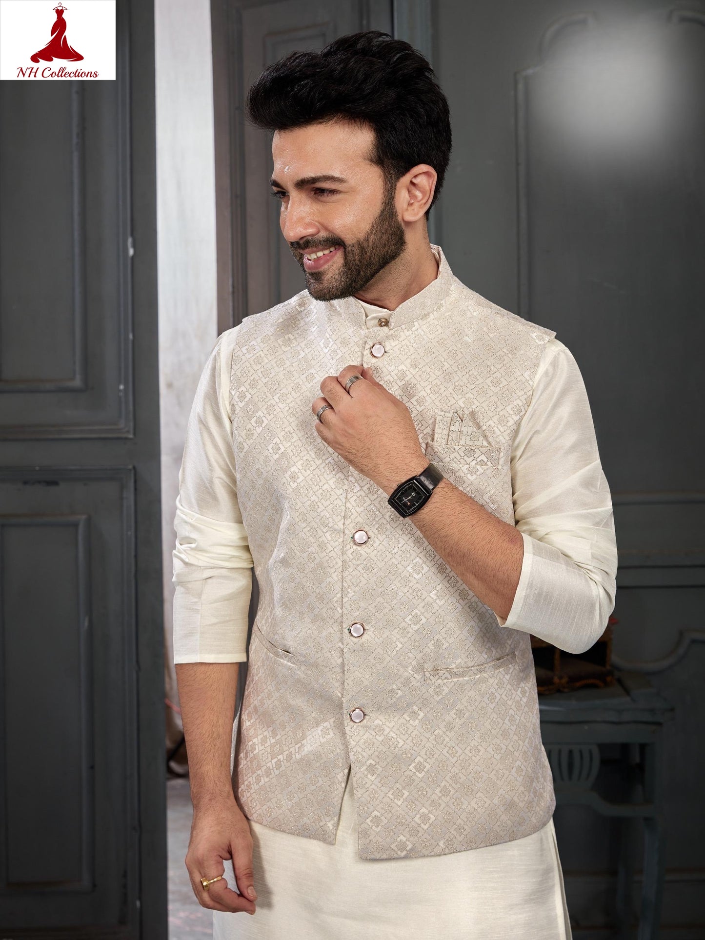 Men's Banglori Silk Kurta Set in 2XL