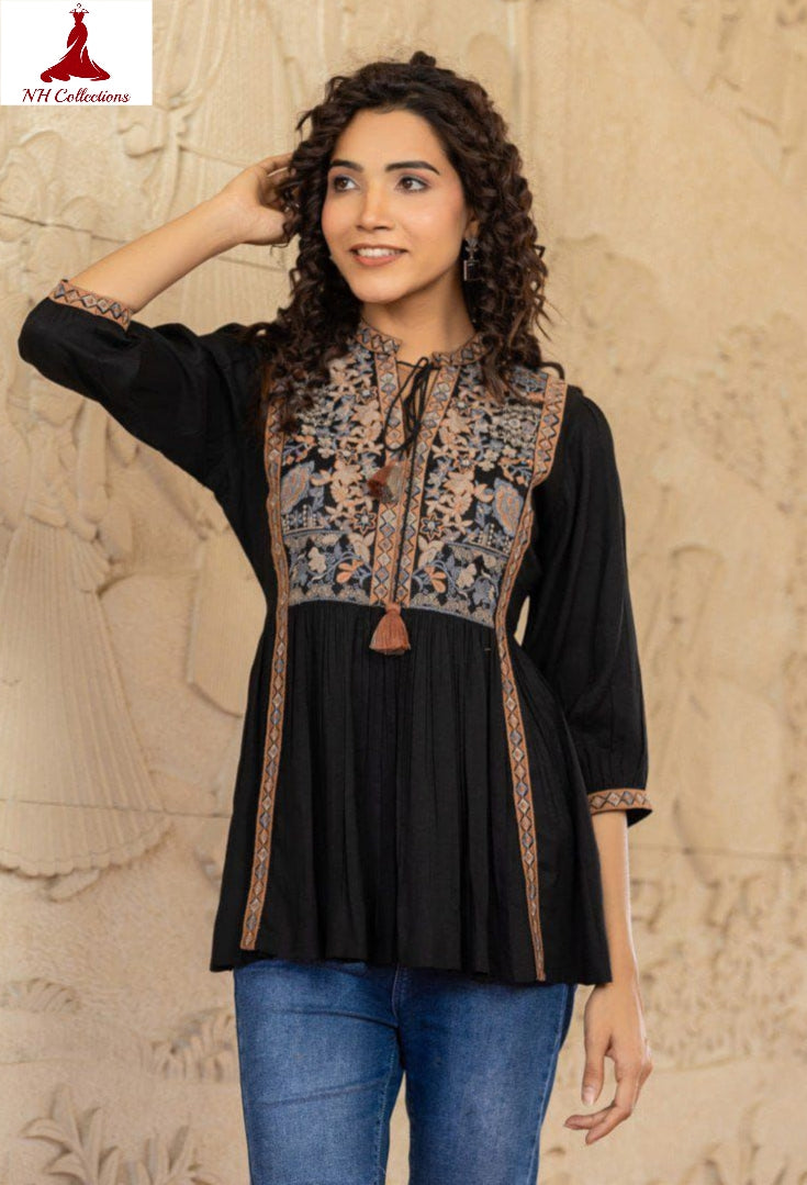 black frock top for women